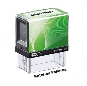 COLOP ® Razítko pro prvňáka Colop Printer 20 zelené bezbarvý polštářek / nenapuštěný barvou /