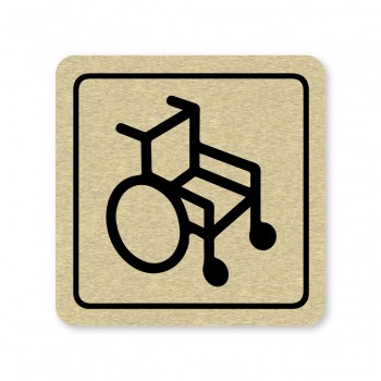 Piktogram Invalidní vozík zlato