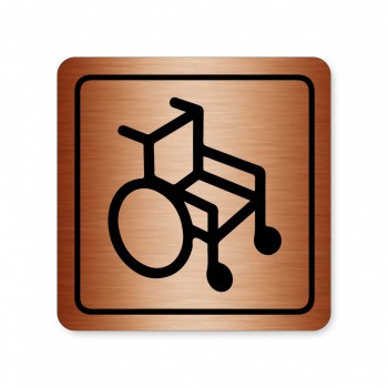 Piktogram Invalidní vozík bronz