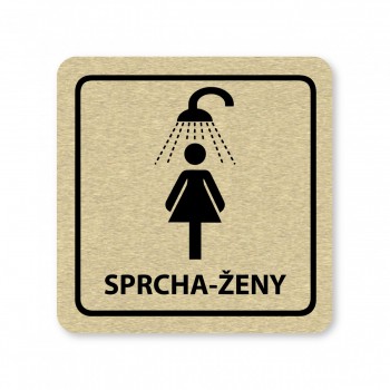 Piktogram Sprcha-ženy zlato