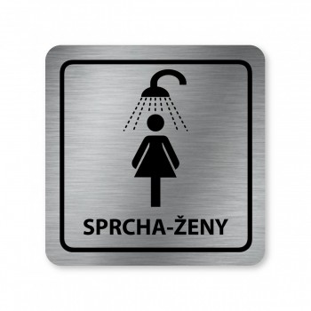 Piktogram Sprcha-ženy stříbro