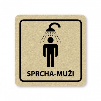 Piktogram Sprcha-muži zlato