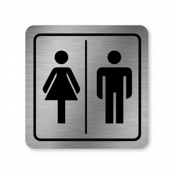 Piktogram Sprchy ženy/muži stříbro