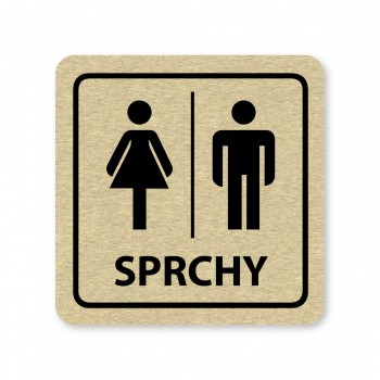 Piktogram Sprchy ženy/muži 02 zlato