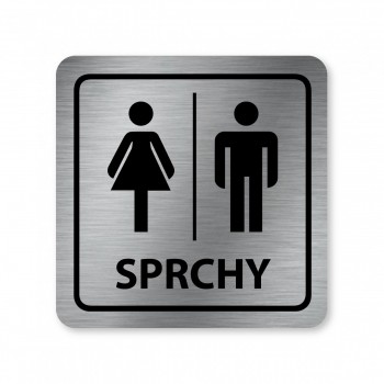 Piktogram Sprchy ženy/muži 02 stříbro