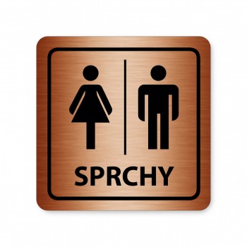 Piktogram Sprchy ženy/muži 02 bronz