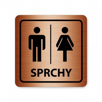 Piktogram Sprchy muži/ženy 02 bronz
