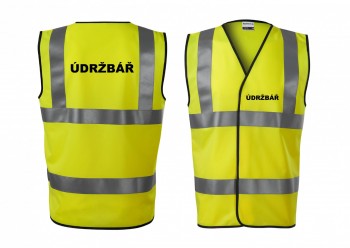 Reflexní vesta žlutá Údržbář M unisex
