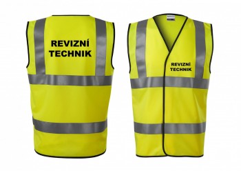 Reflexní vesta žlutá Revizní technik