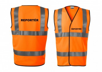 Reflexní vesta oranžová Reportér