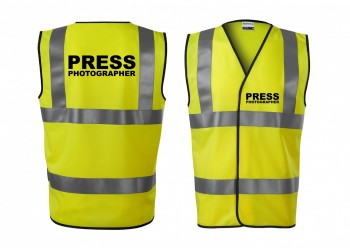 Reflexní vesta žlutá Press-photographer XXL unisex