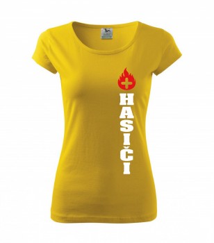 Tričko Hasiči 02 žluté dámské L dámské