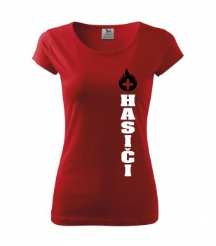 Tričko Hasiči 02 červené dámské XL dámské