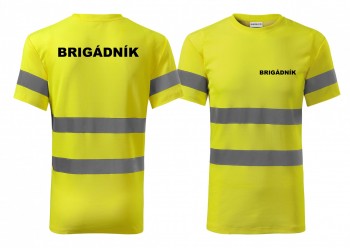 Reflexní tričko žlutá Brigádník S pánské
