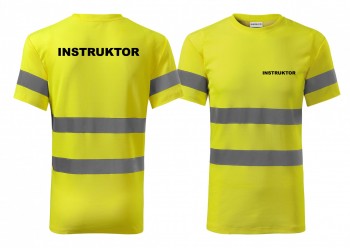 Reflexní tričko žlutá Instruktor L pánské