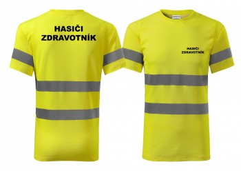 Reflexní tričko žlutá Hasiči-Zdravotník XS pánské
