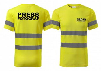 Reflexní tričko žlutá Press-fotograf XL pánské