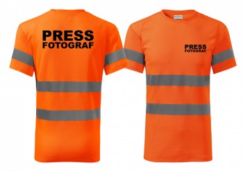 Reflexní tričko oranžová Press-fotograf S pánské