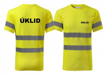 Reflexní tričko žlutá Úklid XXL pánské