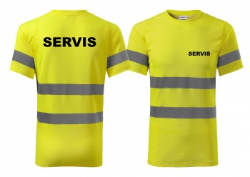 Reflexní tričko žlutá Servis M pánské