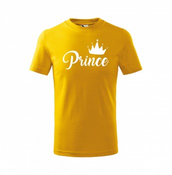 Tričko Prince dětské žluté s bílým potiskem