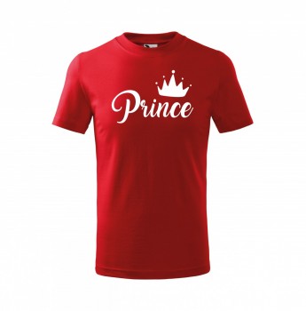 Tričko Prince dětské červené s bílým potiskem