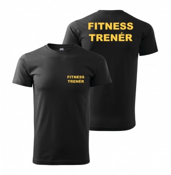 Tričko dámské FITNESS TRENÉR - černé XL pánské