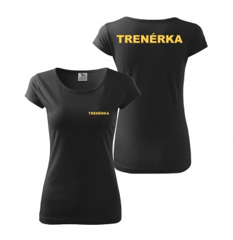 Tričko dámské TRENÉRKA - černé S dámské