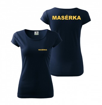 Tričko dámské MASÉRKA - nám. modrá XL dámské
