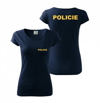 Tričko dámské POLICIE - nám. modrá XXL dámské
