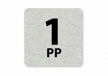 Piktogram 1 PP stříbro 02
