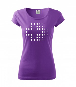 Poháry.com ™ Tričko pro zdravotní sestřičku D3 fialové XXL dámské