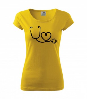 Poháry.com ™ Tričko pro zdravotní sestřičku D14 žluté XXL dámské