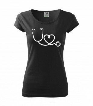 Poháry.com ™ Tričko pro zdravotní sestřičku D14 černé