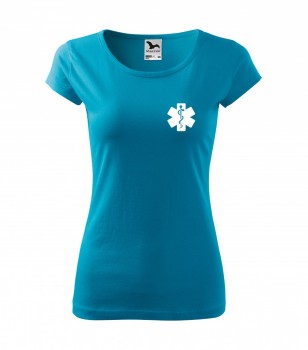 Poháry.com ™ Tričko pro zdravotní sestřičku D15 tyrkysové XS dámské