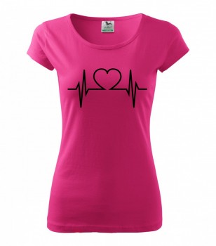 Poháry.com ™ Tričko pro zdravotní sestřičku D22 růžové/č XL dámské