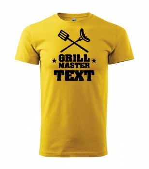 Tričko na grilování se jménem žluté - 411 XL pánské