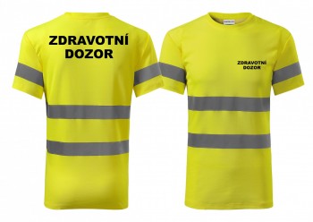 Reflexní tričko žluté Zdravotní dozor XL pánské