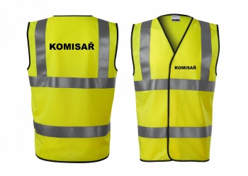 Reflexní vesta žlutá Komisař XXL unisex