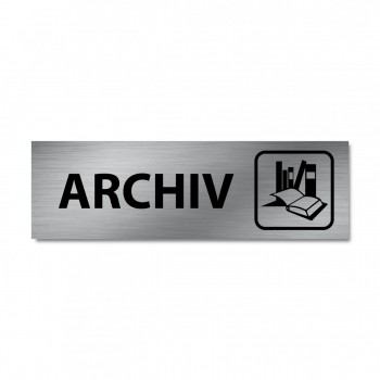 Popisek dveří - Archiv stříbro