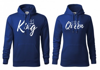 Mikiny King&amp;Queen kral. modré - M420