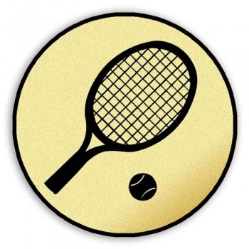 Emblém tištěný Tenis raketa 25 mm