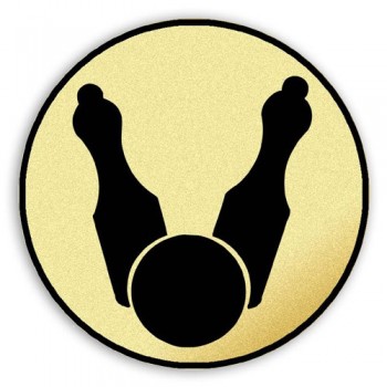 Emblém tištěný Bowling 25 mm