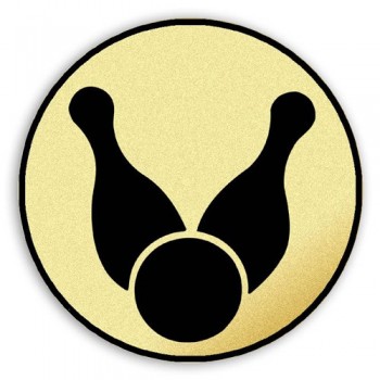 Emblém tištěný Kuželky 25 mm