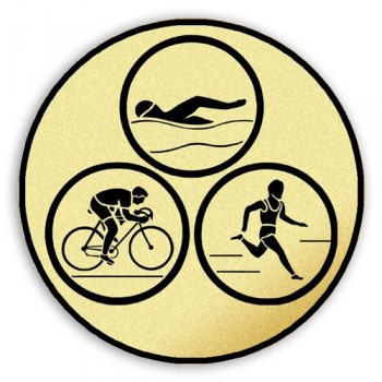 Emblém tištěný Triathlon 25 mm
