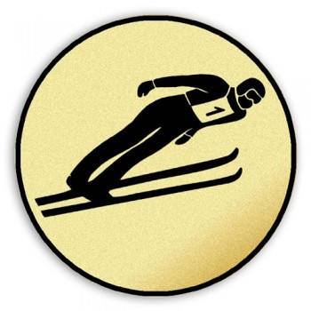 Emblém tištěný Skoky na lyžích 25 mm