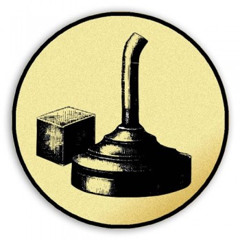 Emblém tištěný Curling 25 mm