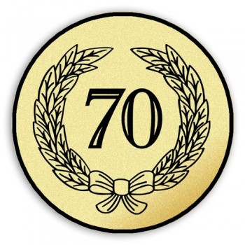 Emblém tištěný Výročí 70. let 25 mm