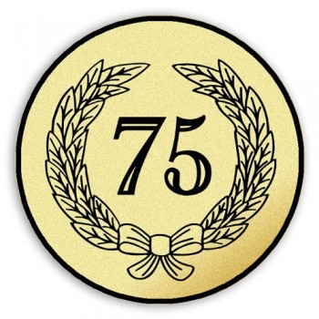 Emblém tištěný Výročí 75. let 25 mm