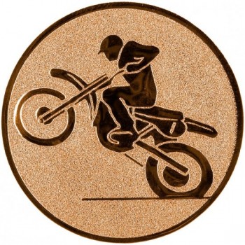 Emblém motokros bronz 25 mm